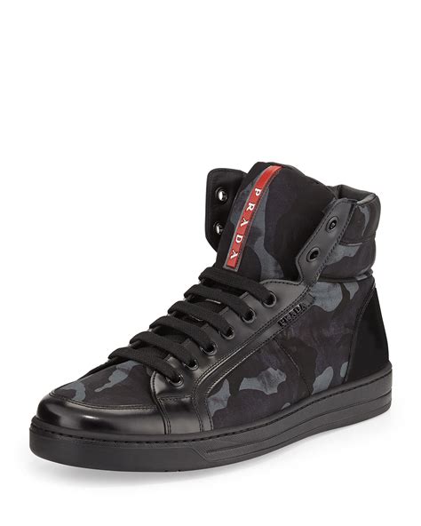 prada camo high tops|prada polarius high top.